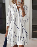 Wavy Collar Dress Shirt