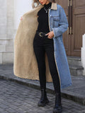 SAMANTHA™ - Long Fleece Lined Jacket Winter Single Breasted Coat