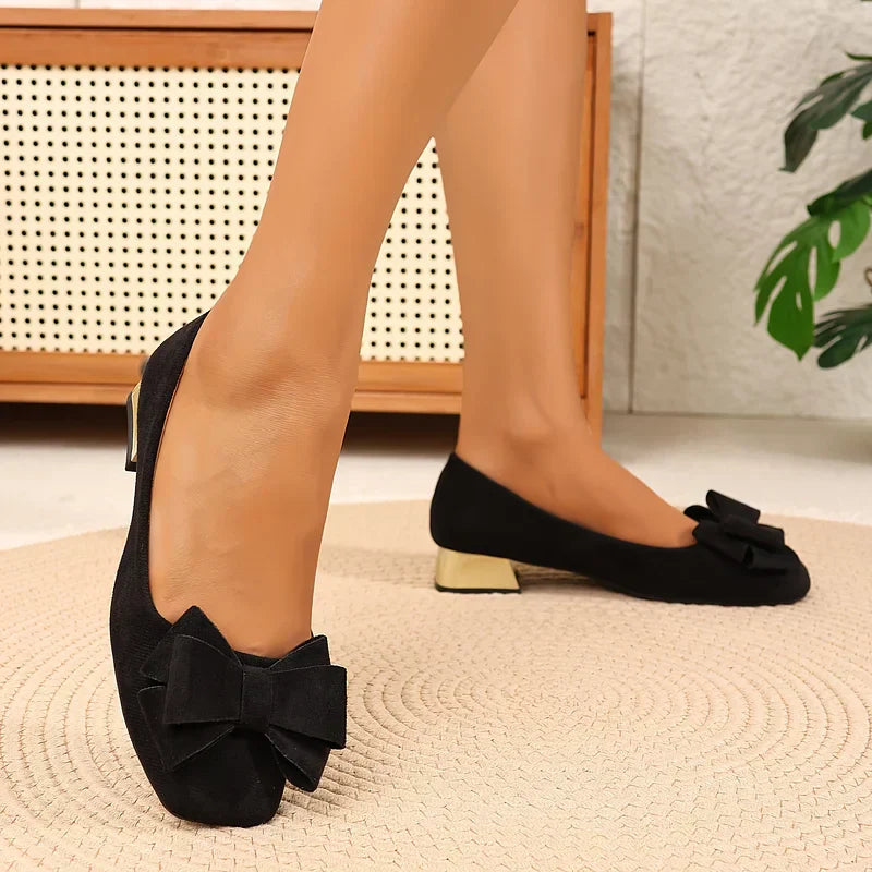 Eloria Bow Block Heel Pumps