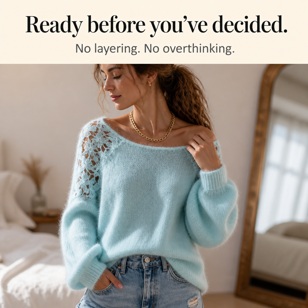 Bella™ | Lace-Knit Sweater