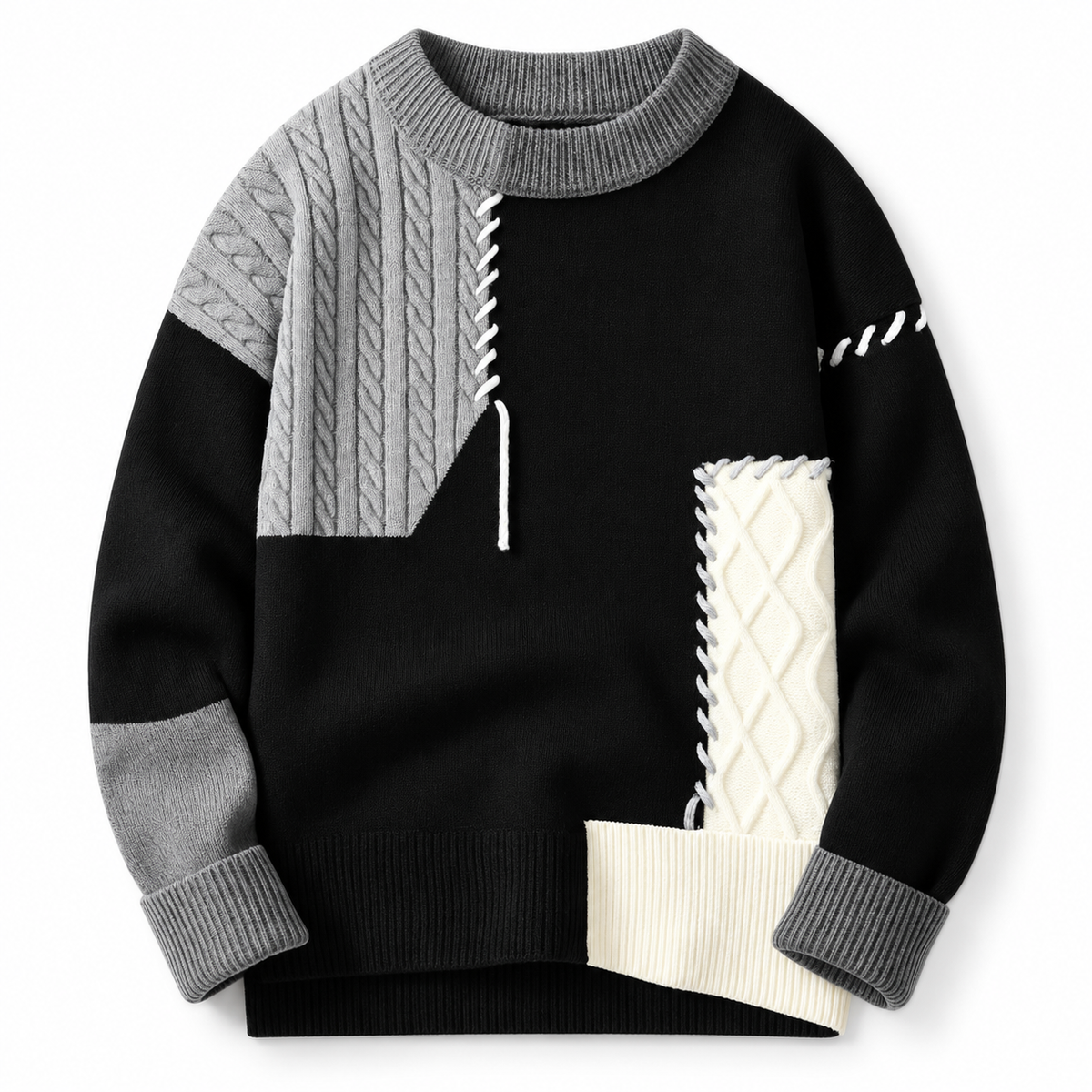 Arty™ | Patchwork Knit Sweater