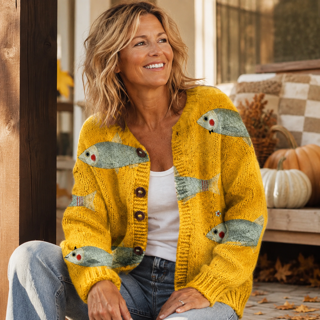 Anouk™ | Vintage Knit Cardigan Sweater