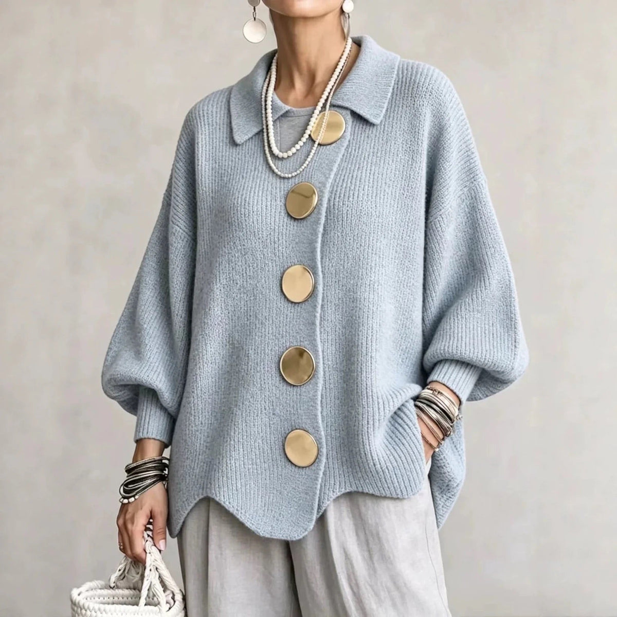 Karina™ | Oversized Collared Cardigan