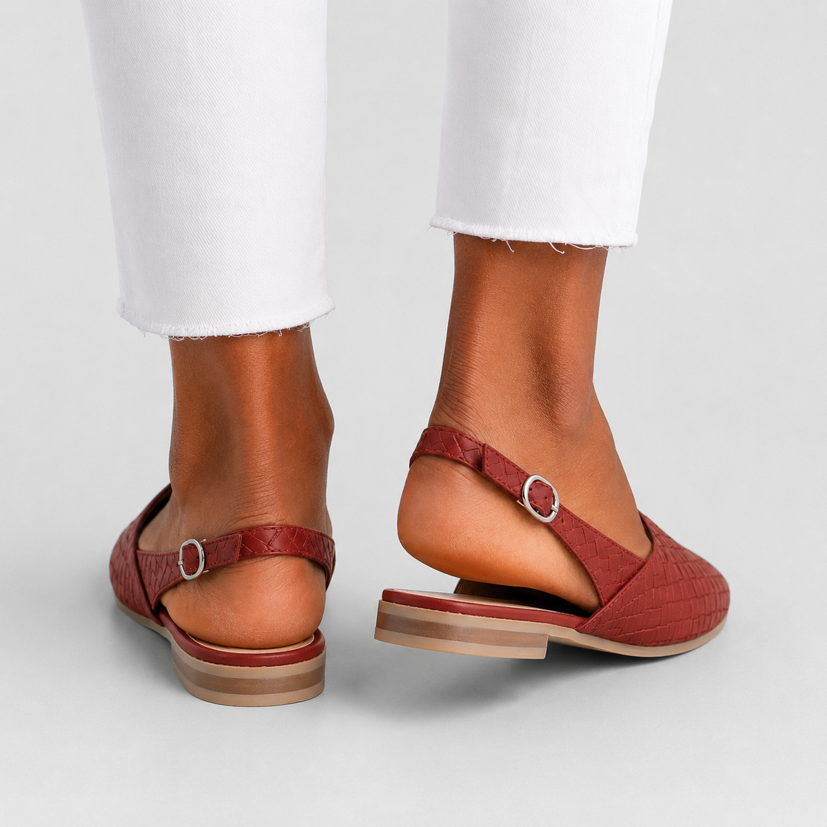 Simone™ | Woven Slingback Flats