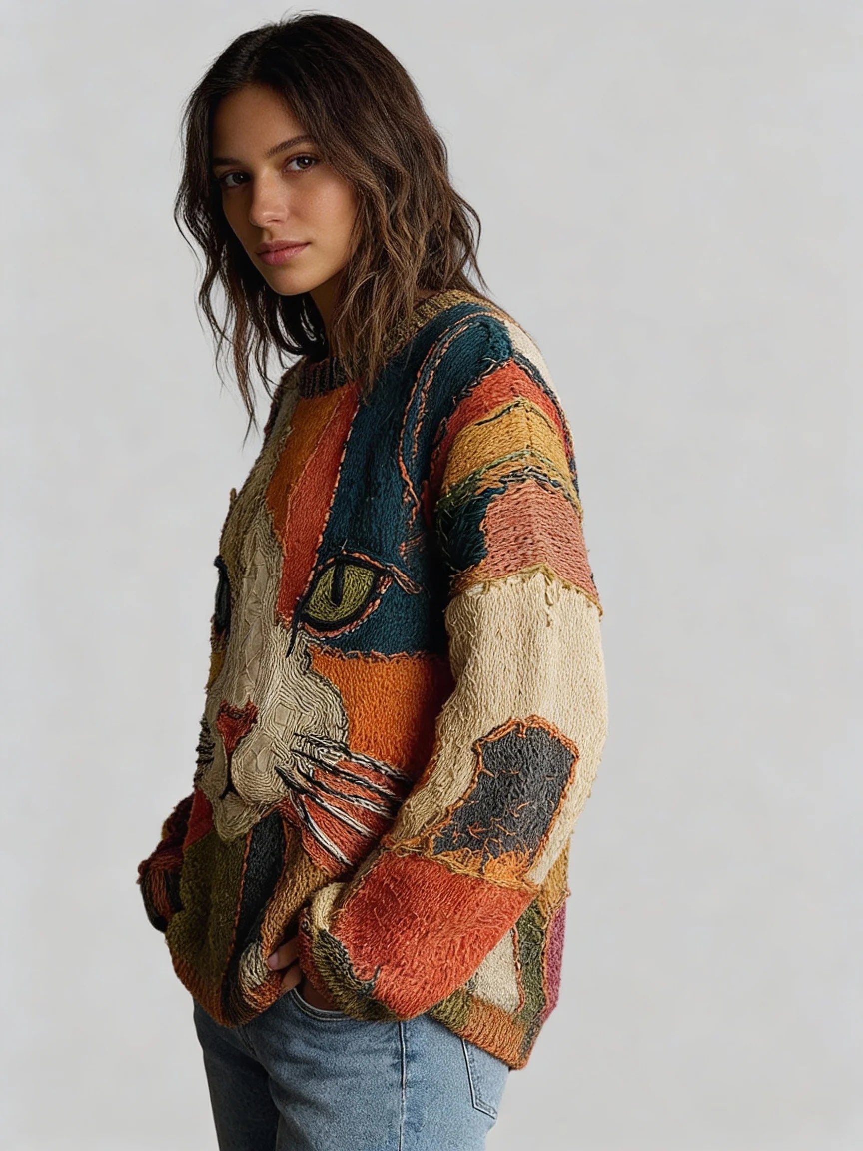 Zaira | Artistic Cat Statement Top
