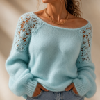 Bella™ | Lace-Knit Sweater