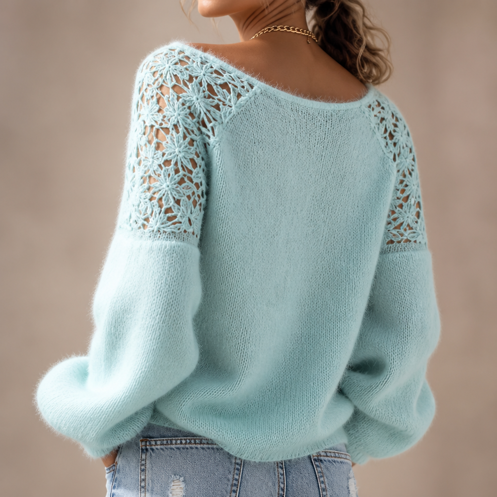 Bella™ | Lace-Knit Sweater