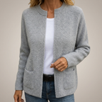 Colette™ | Warm Zip Knit Cardigan