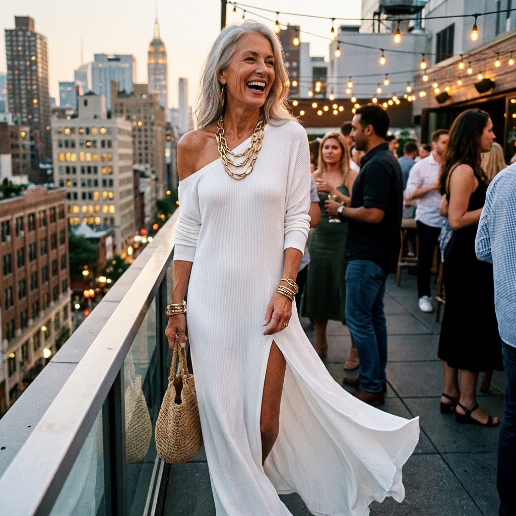 Serina™ One-Shoulder Slit Dress