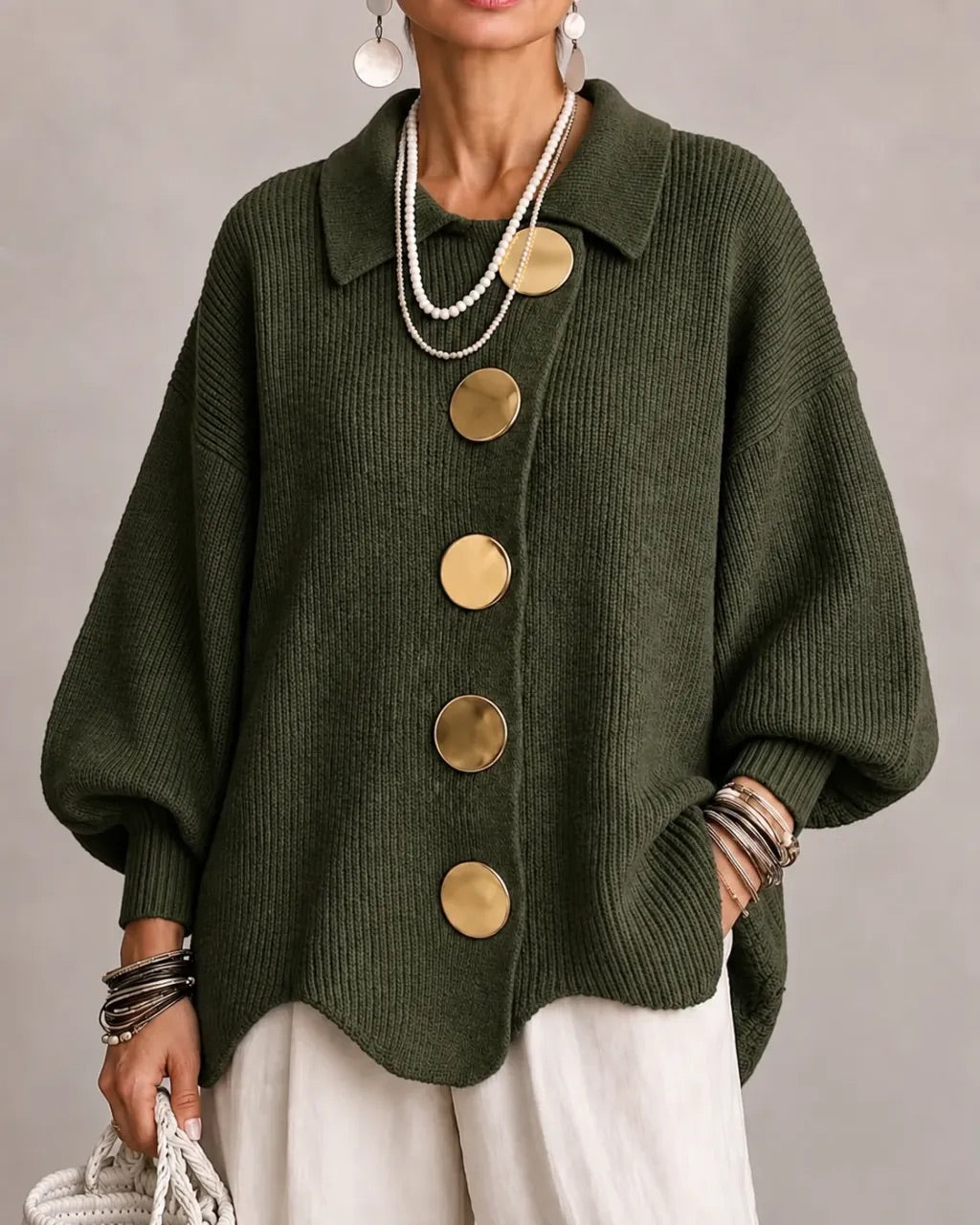 Karina™ | Oversized Collared Cardigan