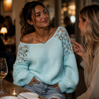 Bella™ | Lace-Knit Sweater