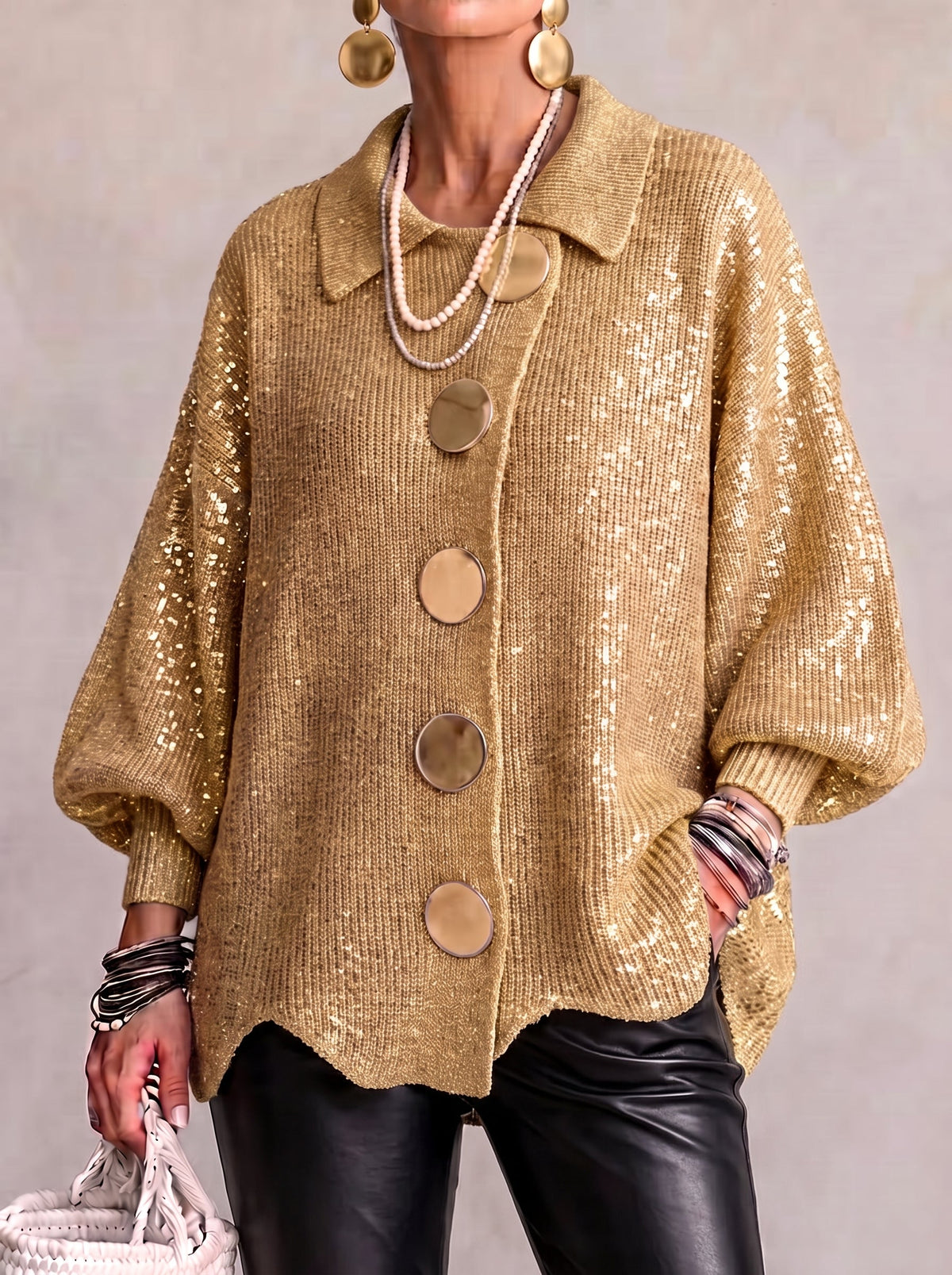 Karina™ | Oversized Collared Cardigan