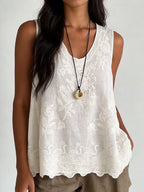 Vintage Linen Tank Top
