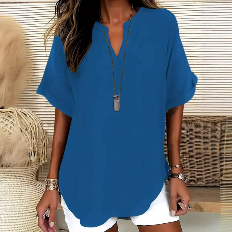 Véronique | V-Notch Blouse